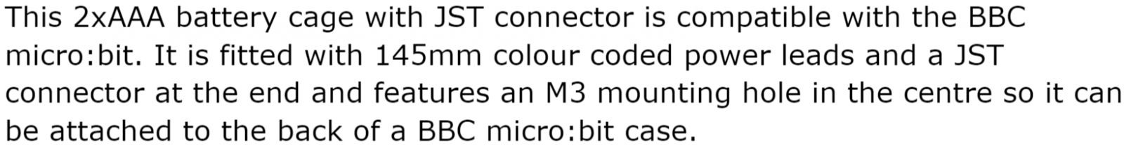 בית סוללות 2XAAA עבור BBC MICRO BIT 2271
